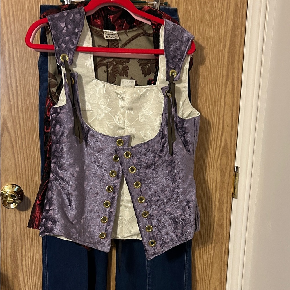 Purple Velvet Women's Vest